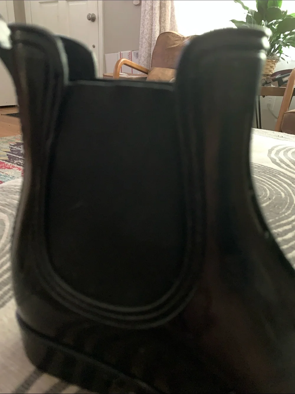 Source Unknown Black Men's Chelsea Rain Boots